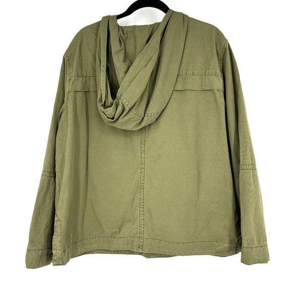 Free People Olive Green Hooded Jacket - Picture 7 of 11